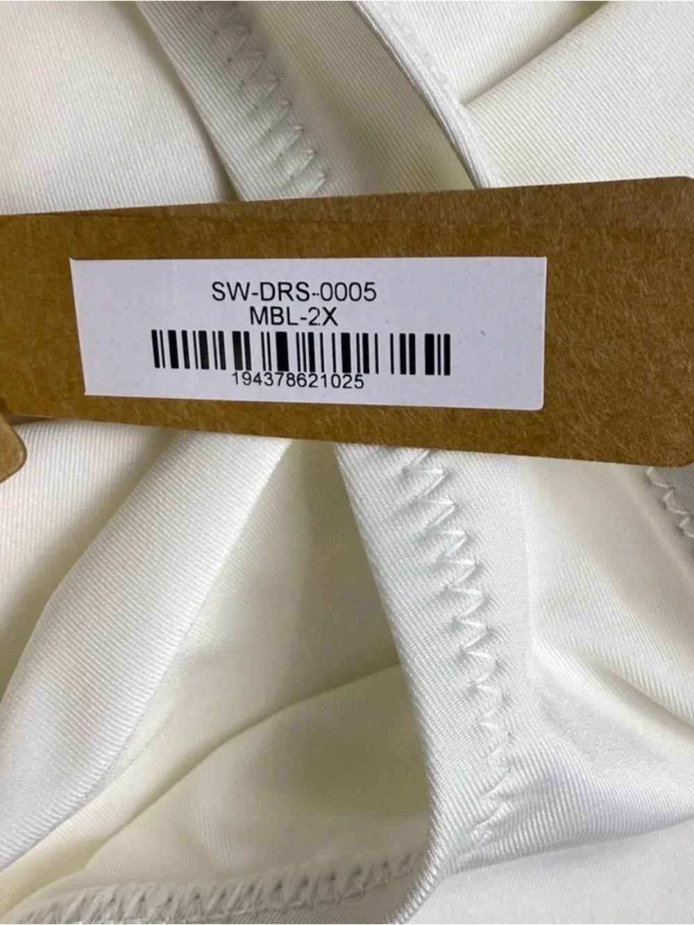 NWT SKIMS Swim Tank Dress Cover Up Marble 2X Scoop Neck Stretch Mini